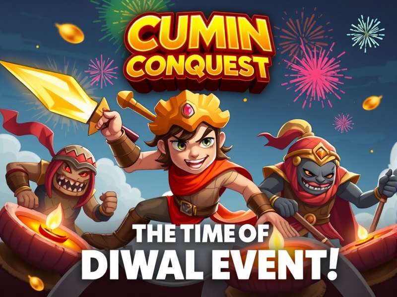 Cumin Conquest Hero game banner showing a hero fighting spice monsters